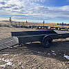 Black 2026 Rainbow Trailers 7'x14' Express Utility Trailer Solid Sides
