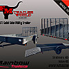 Black 2026 Rainbow Trailers 7'x14' Express Utility Trailer Solid Sides