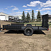 Black 2026 Rainbow Trailers 7'x14' Express Utility Trailer with Ramp Sides