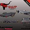 Black 2026 Rainbow Trailers 18' Excursion Car & Equipment Trailer