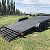 Black 2026 Rainbow Trailers 20' Excursion Tilt Deck Trailer