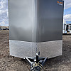 Charcoal 2026 Prairie Road 7'x14' Cargo Trailer Tandem Charcoal Barn Door - V Nose  -