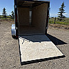 White 2026 Prairie Road 6'x12' Cargo Trailer Tandem Ramp Door White