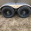 Charcoal 2026 Prairie Road 6'x12' Cargo Trailer Tandem Ramp Door - V Nose  -