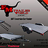 Black 2026 Rainbow Trailers 16' Excursion Car & Equipment Trailer