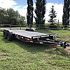 Black 2026 Rainbow Trailers 20' Excursion Tilt Deck Trailer