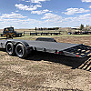 Black 2026 Rainbow Trailers 22' Excursion Tilt Deck Trailer