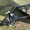 Charcoal 2026 Prairie Road 7'x14'Cargo Trailer Tandem Charcoal Ramp Door