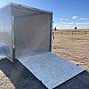 Charcoal 2026 Prairie Road 7'x14'Cargo Trailer Tandem Charcoal Ramp Door