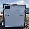 White 2026 Prairie Road 6'x12' Cargo Trailer Tandem Ramp Door White