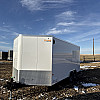 White 2026 Prairie Road 8.5'x16' Cargo Trailer Tandem White Barn Door - V Nose  -