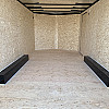 White 2026 Prairie Road 8.5'x16' Cargo Trailer Tandem White Barn Door - V Nose  -