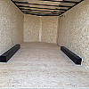 White 2026 Prairie Road 8.5'x16' Cargo Trailer Tandem White Barn Door - V Nose  -