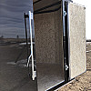Black 2026 Prairie Road 7'x14' Cargo Trailer Tandem Black Barn Door - V Nose  -