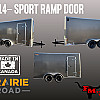 Charcoal 2026 Prairie Road 7'x14' Sport Cargo Trailer Tandem Charcoal Ramp