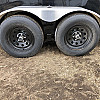 Black 2026 Prairie Road 7'x14' Cargo Trailer Tandem Black Barn Doors