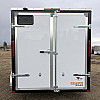 White 2026 Prairie Road 6'x12' Cargo Trailer Tandem Axle Barn Doors