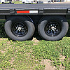 Black 2026 Rainbow Trailers 20' Deck Above