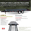Black 2026 Rainbow Trailers 20' Deck Above