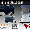 Black 2026 Prairie Road 5'x10' Cargo Trailer Single Axle Ramp Door Black - V Nose  -