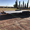 Black 2026 Rainbow Trailers 18' Excursion Car & Equipment Trailer