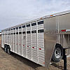 2027 Duralite 8'x25' Trail Drive (25' x96") Aluminum Stock Trailer 54" Wide Side Door
