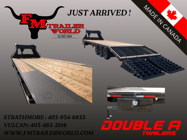 Charcoal 2027 Double A 30' Pro Gooseneck Flatdeck Trailer