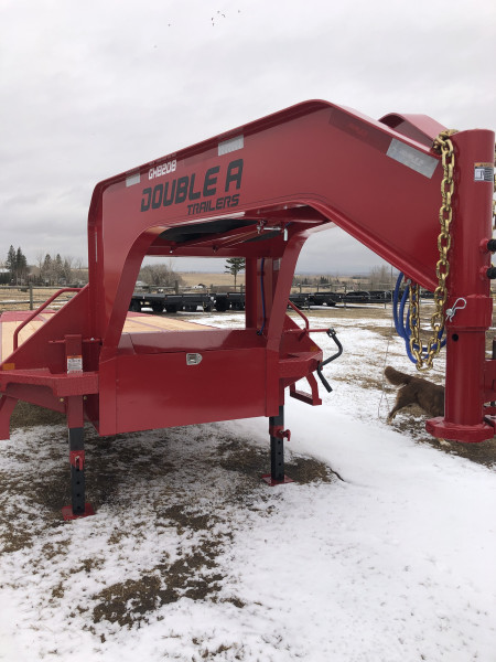 RED 2027 Double A 32' Pro Gooseneck Flatdeck Trailer
