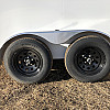 White 2026 Prairie Road 7'x14'Cargo Trailer Tandem White Ramp Door