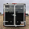 Black 2026 Prairie Road 6'x12' Cargo Trailer Tandem Axle Barn Doors