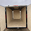 Black 2026 Prairie Road 6'x12' Cargo Trailer Tandem Axle Barn Doors