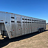 2022 Duralite USED 7.5x35' Trail Drive (90") Aluminum Stock Trailer