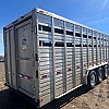 2022 Duralite USED 7.5x35' Trail Drive (90") Aluminum Stock Trailer