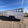 2026 Duralite 8'x25' Trail Drive (96"X25') Aluminum Stock Trailer 54" Wide Side Door