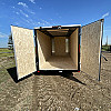 White 2026 Prairie Road 7'x14' Cargo Trailer Tandem White Barn Doors