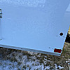 White 2026 Prairie Road 6'x12' Cargo Trailer Single Axle White Barn Door