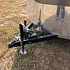 Charcoal 2026 Prairie Road 7'x16' Cargo Trailer Tandem V Nose Charcoal Barn Door