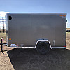 Charcoal 2027 Prairie Road 5'x10' Cargo Trailer Single Axle Barn Door Charcoal - V Nose  -