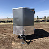 Charcoal 2027 Prairie Road 5'x10' Cargo Trailer Single Axle Barn Door Charcoal - V Nose  -