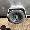 Charcoal 2027 Prairie Road 5'x10' Cargo Trailer Single Axle Barn Door Charcoal - V Nose  -