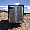 Charcoal 2027 Prairie Road 5'x10' Cargo Trailer Single Axle Barn Door Charcoal - V Nose  -