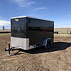 Black 2026 Prairie Road 5'x10' Cargo Trailer Single Axle Black Ramp Door