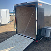Black 2026 Prairie Road 5'x10' Cargo Trailer Single Axle Black Ramp Door