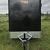 Black 2026 Prairie Road 5'x10' Cargo Trailer Single Axle Black Ramp Door