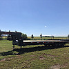Charcoal 2026 Double A 32' Pro Gooseneck Flatdeck Trailer - GVWR: 21,000lbs