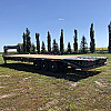Charcoal 2026 Double A 32' Pro Gooseneck Flatdeck Trailer - GVWR: 21,000lbs