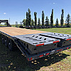 Charcoal 2026 Double A 32' Pro Gooseneck Flatdeck Trailer - GVWR: 21,000lbs