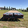 Charcoal 2026 Double A 32' Pro Gooseneck Flatdeck Trailer - GVWR: 21,000lbs