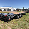 Charcoal 2026 Double A 32' Pro Gooseneck Flatdeck Trailer - GVWR: 21,000lbs