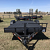 Black 2026 Rainbow Trailers 18'  HD Equipment Trailer - Flip Up Ramps